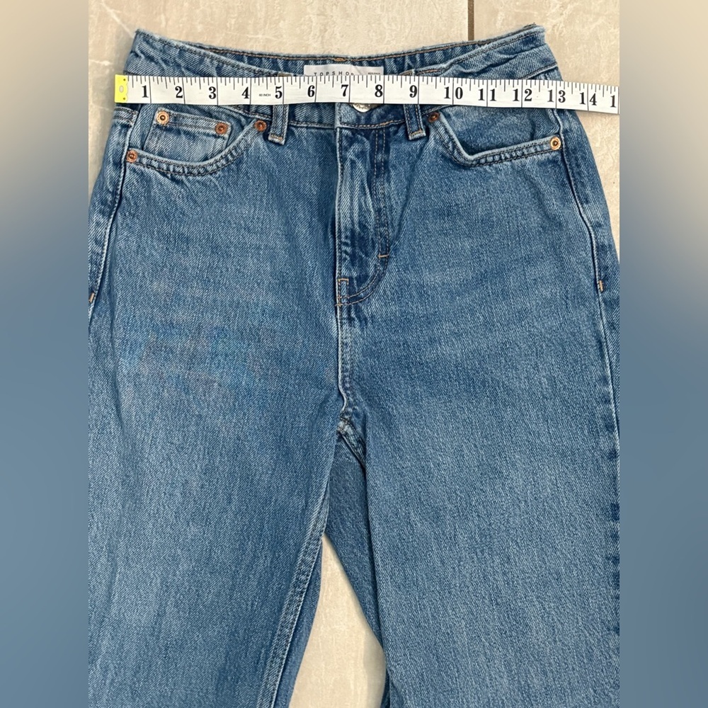 Topshop Mom Jeans Blue Denim - Picture 3 of 5